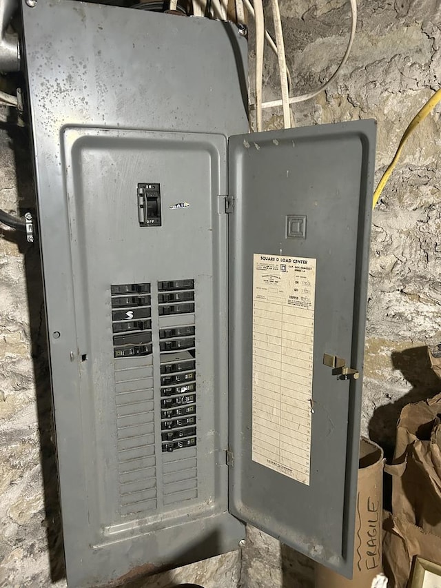 utility room with electric panel