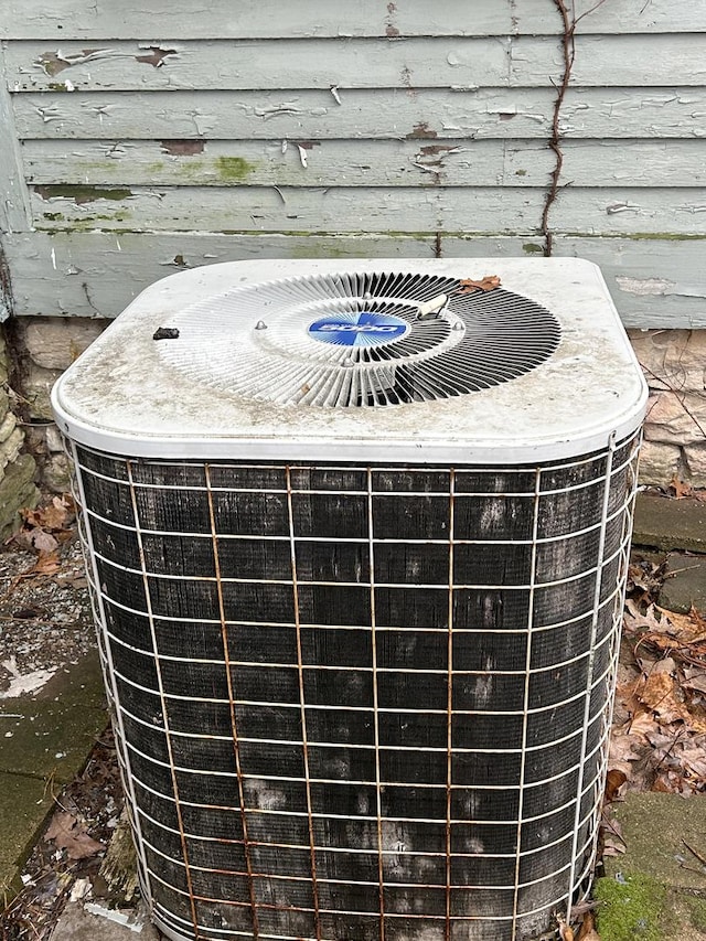 exterior details with central AC unit