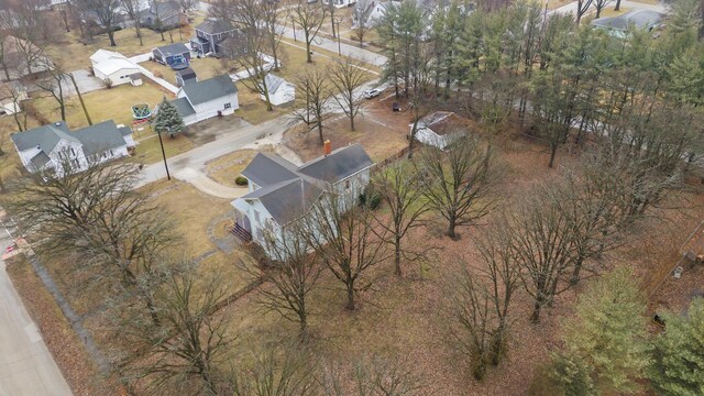 drone / aerial view with a residential view