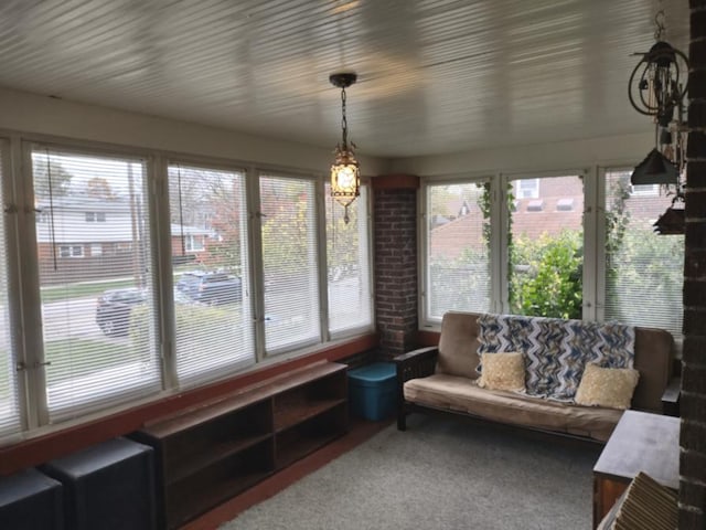 view of sunroom