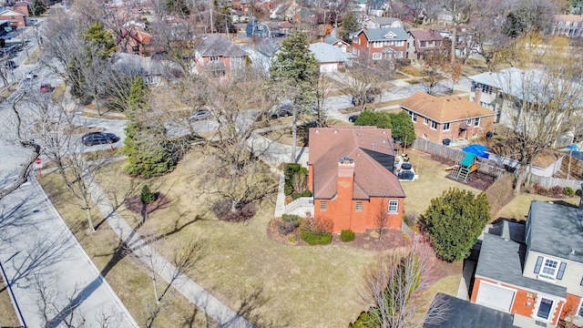 drone / aerial view featuring a residential view