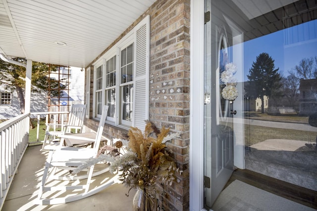 balcony with a porch