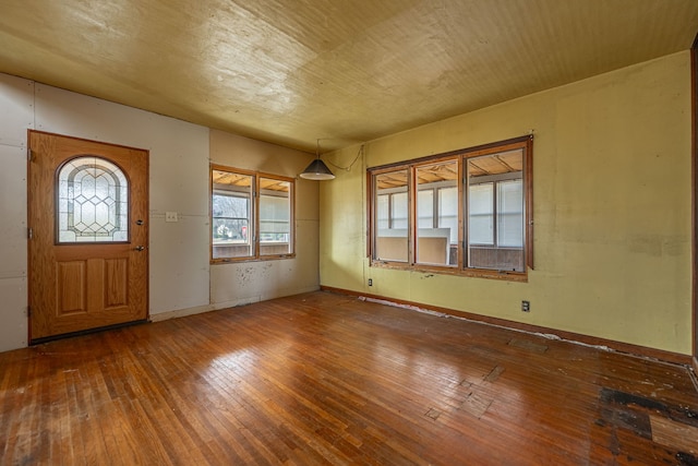 entrance foyer featuring hardwood / wood-style flooring