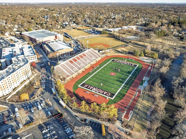 birds eye view of property