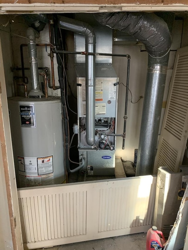 utilities featuring water heater