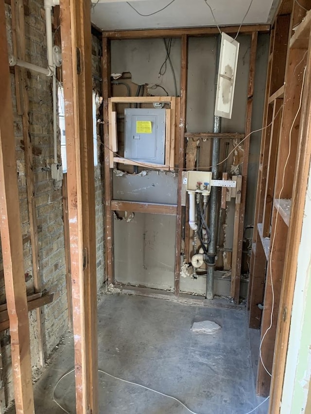 utility room featuring electric panel