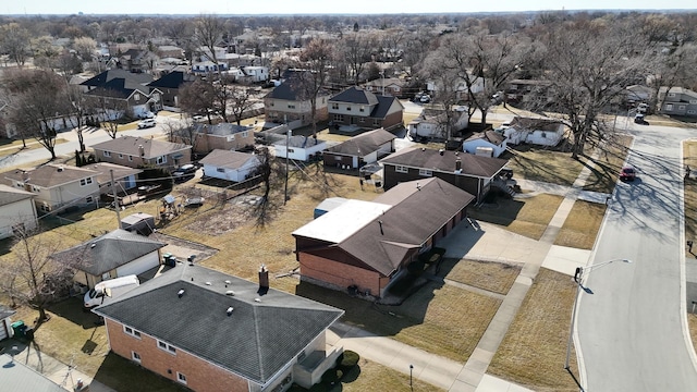 drone / aerial view with a residential view