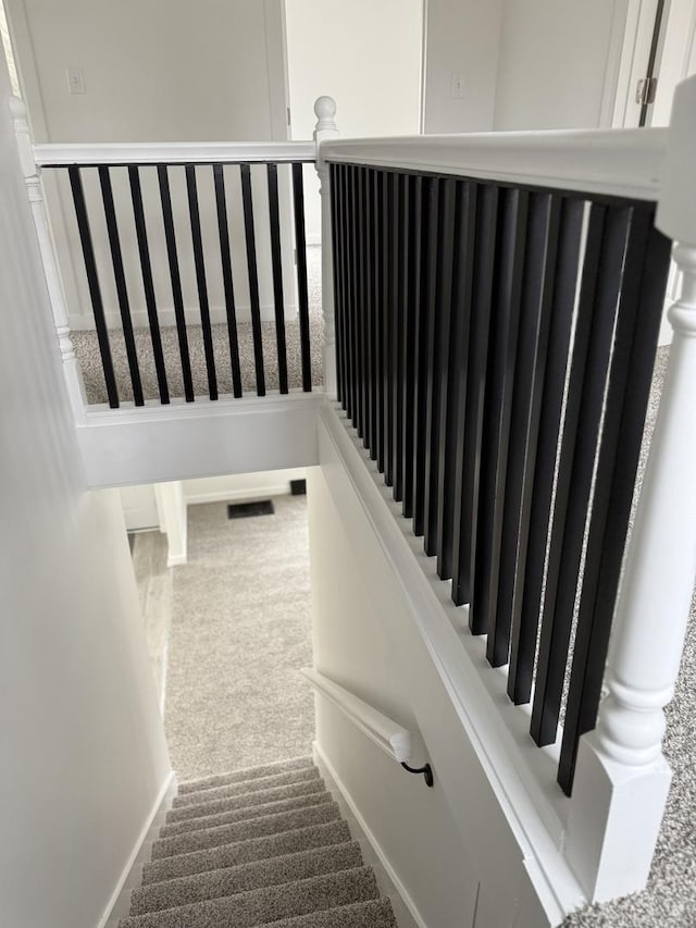 407 Clay St, Ottawa, IL 61350 - staircase with carpet flooring