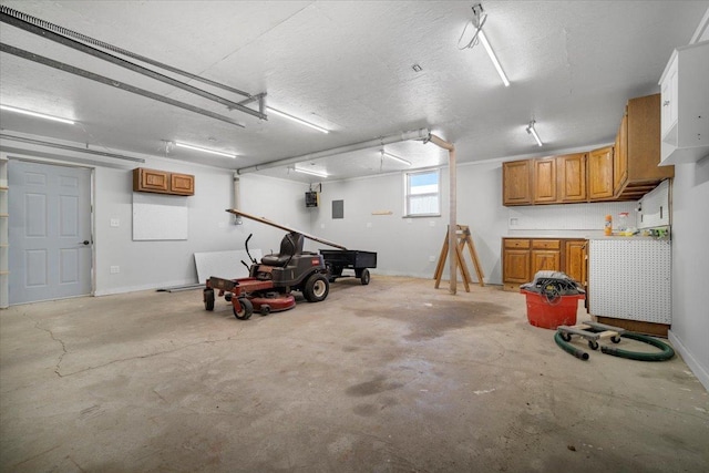 garage featuring electric panel