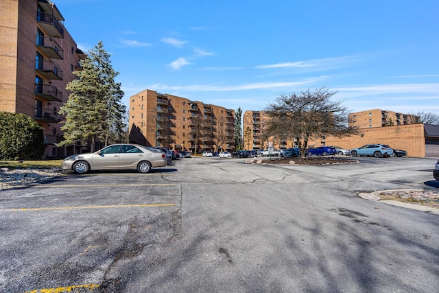 view of uncovered parking lot