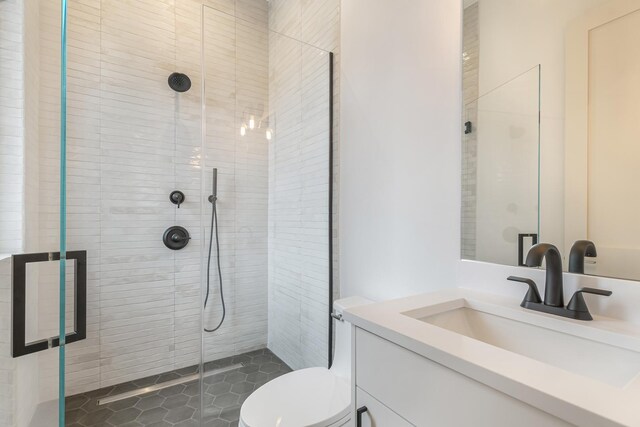 bathroom featuring toilet, washtub / shower combination, and tile patterned flooring