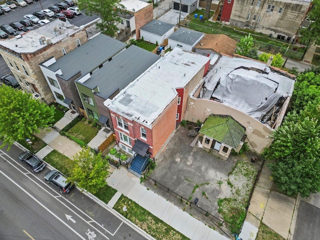 aerial view featuring a residential view