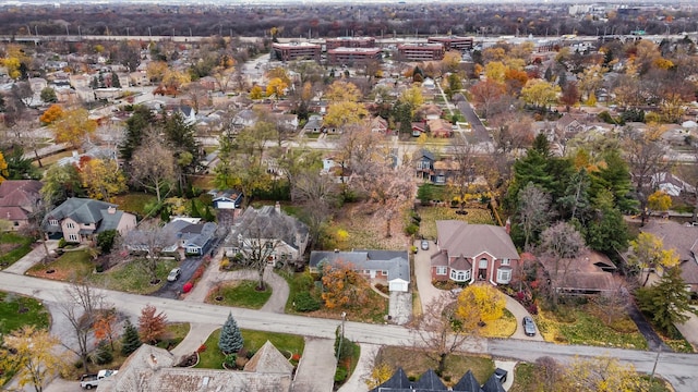 birds eye view of property featuring a residential view