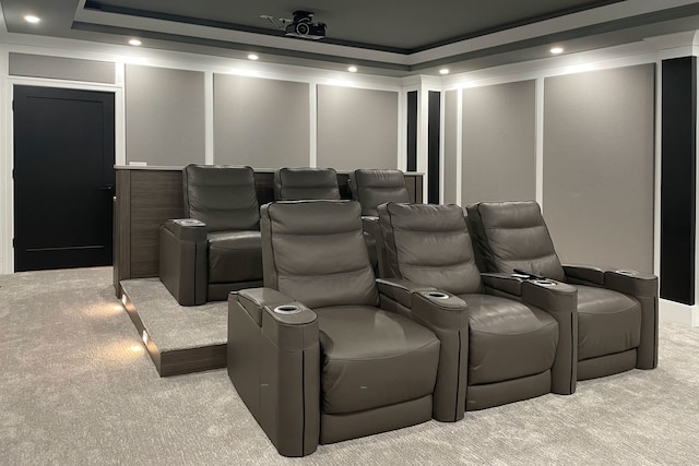 511 N Branch Rd, Glenview, IL 60025 - cinema featuring recessed lighting, carpet, and a decorative wall