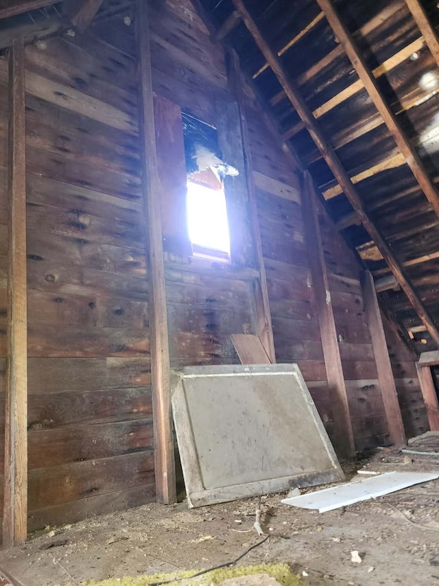 view of attic