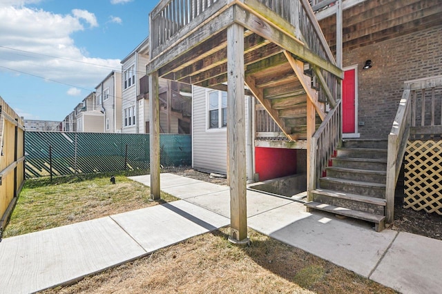 view of patio / terrace with fence