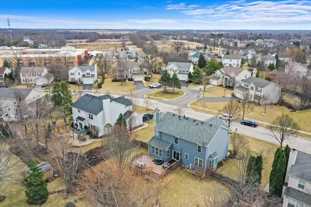 birds eye view of property featuring a residential view