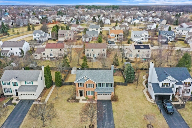 birds eye view of property featuring a residential view