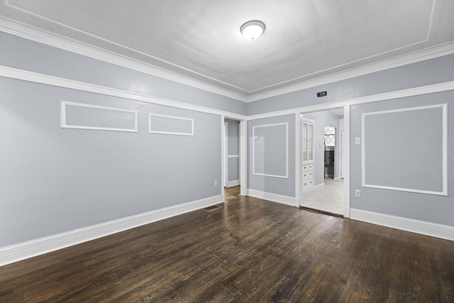 8025 S Evans Ave, Chicago, IL 60619 - unfurnished bedroom featuring visible vents, wood finished floors, baseboards, and ornamental molding