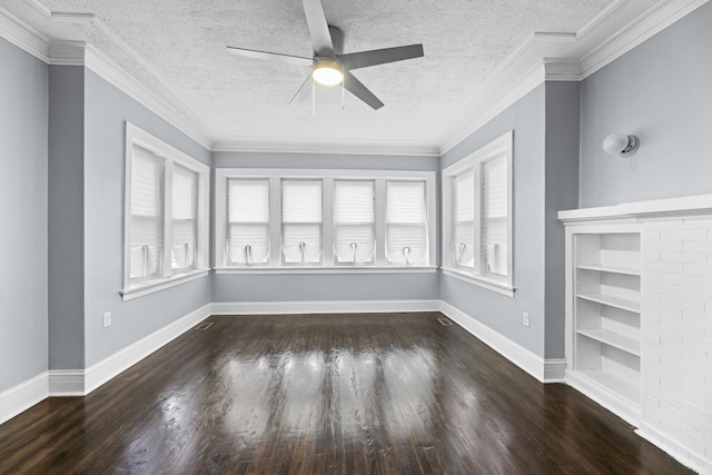 8025 S Evans Ave, Chicago, IL 60619 - interior space featuring ceiling fan, baseboards, wood finished floors, and crown molding