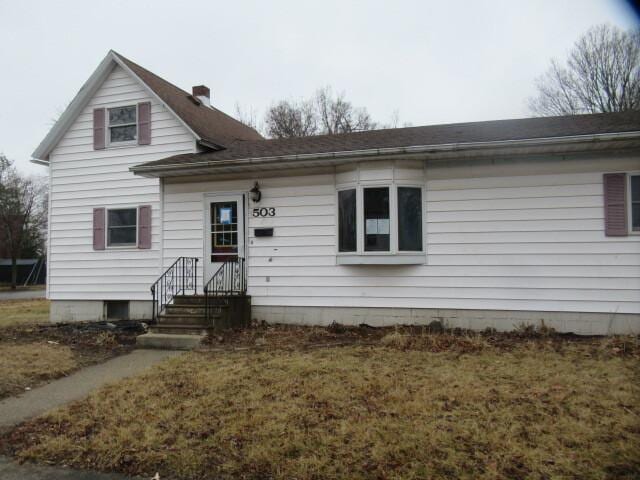 view of front of home