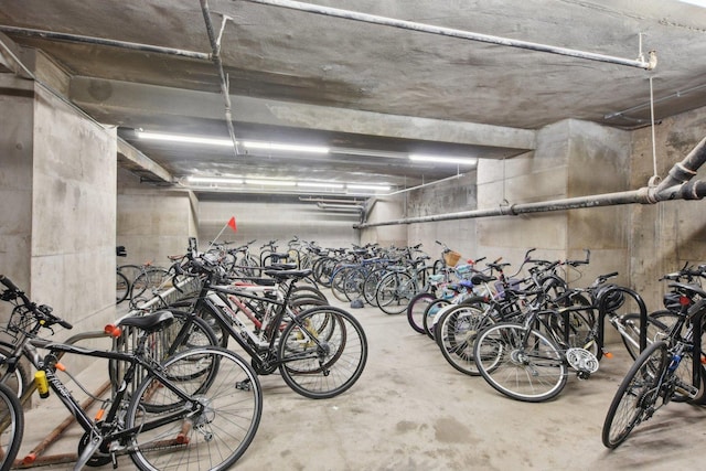 garage featuring bike storage