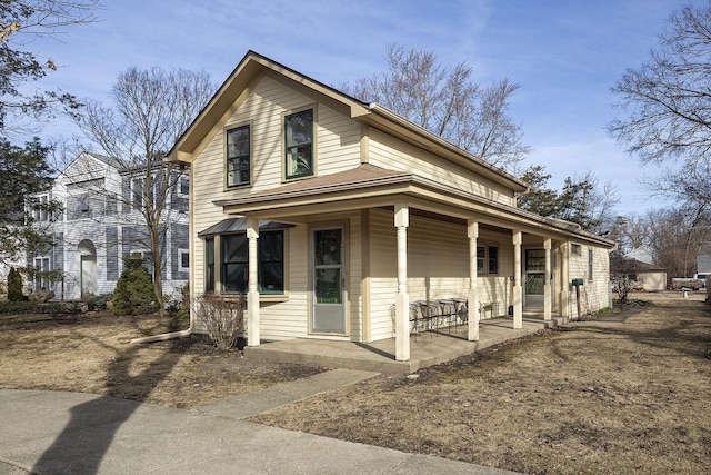 view of front of house with a porch