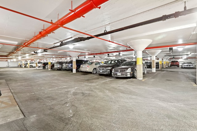 view of parking deck