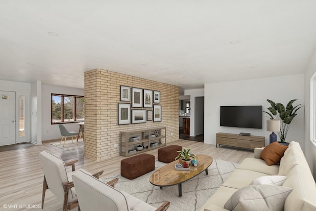 41660 N Hunt Club Rd, Old Mill Creek, IL 60083 - living area featuring light wood finished floors and baseboards
