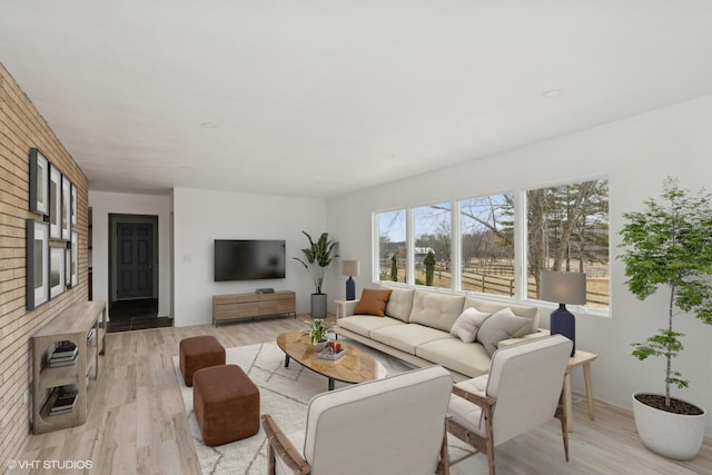 41660 N Hunt Club Rd, Old Mill Creek, IL 60083 - living room featuring light wood-type flooring