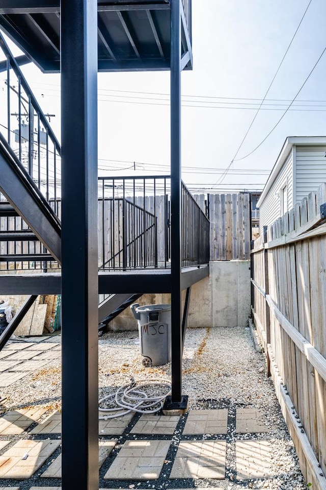 view of patio with fence