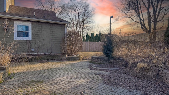 view of patio with fence