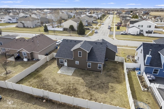 birds eye view of property featuring a residential view