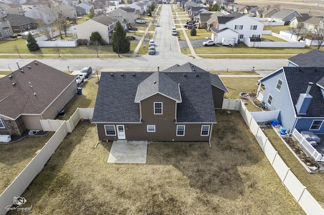 birds eye view of property featuring a residential view