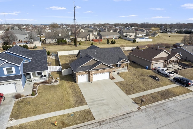 birds eye view of property featuring a residential view