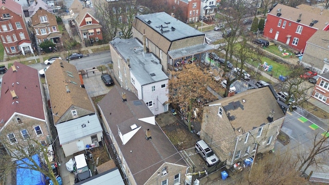 bird's eye view featuring a residential view