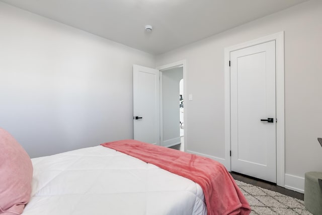 bedroom with baseboards