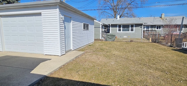 exterior space with fence