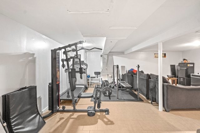 view of exercise room