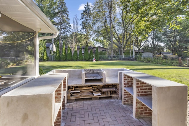 view of patio / terrace with a fenced backyard