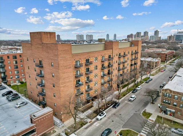 view of property with a city view