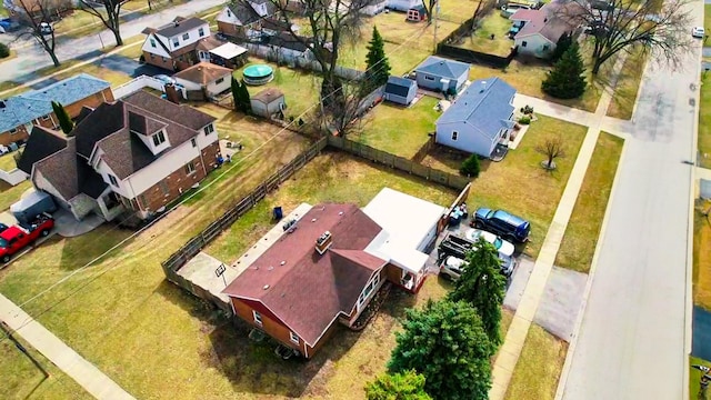 drone / aerial view featuring a residential view