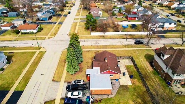 drone / aerial view featuring a residential view