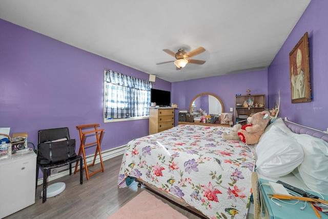 8325 S Dante Ave, Chicago, IL 60619 - bedroom with ceiling fan and wood finished floors