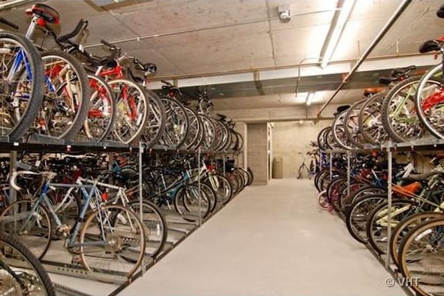 garage with bike storage