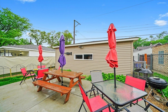 1418 N Mayfield Ave, Chicago, IL 60651 - view of patio / terrace featuring outdoor dining space