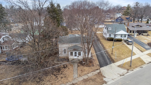 bird's eye view featuring a residential view