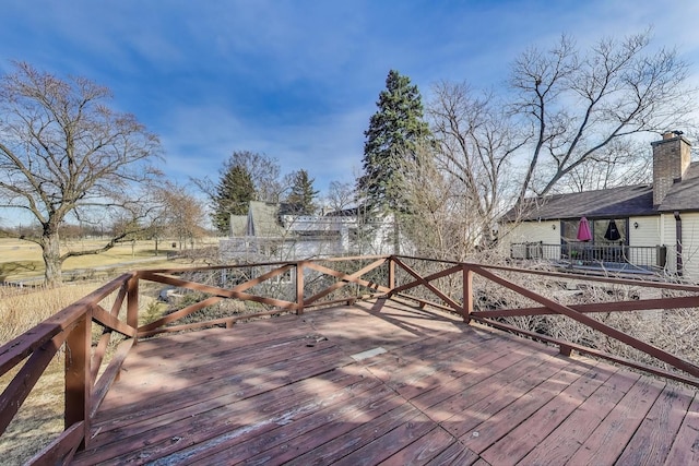 view of wooden terrace