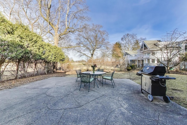 view of patio / terrace with grilling area and outdoor dining space