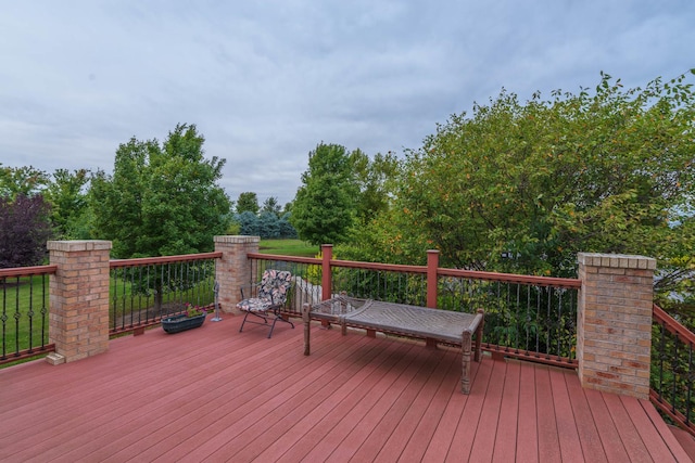 view of wooden terrace